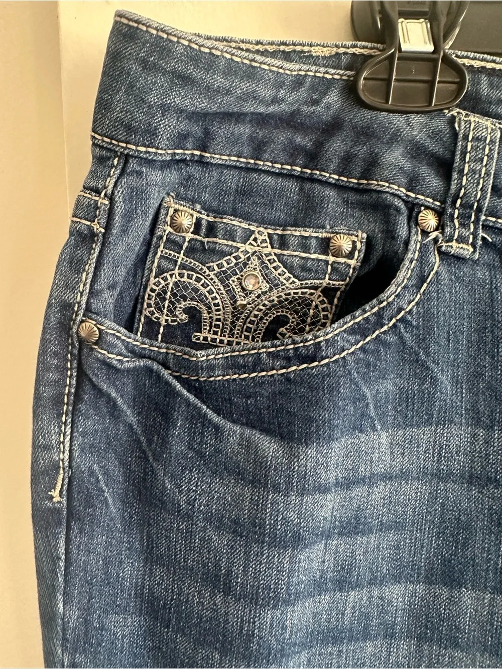 Women's Dark Blue Bootcut Jeans - Comfortable Everyday Fit